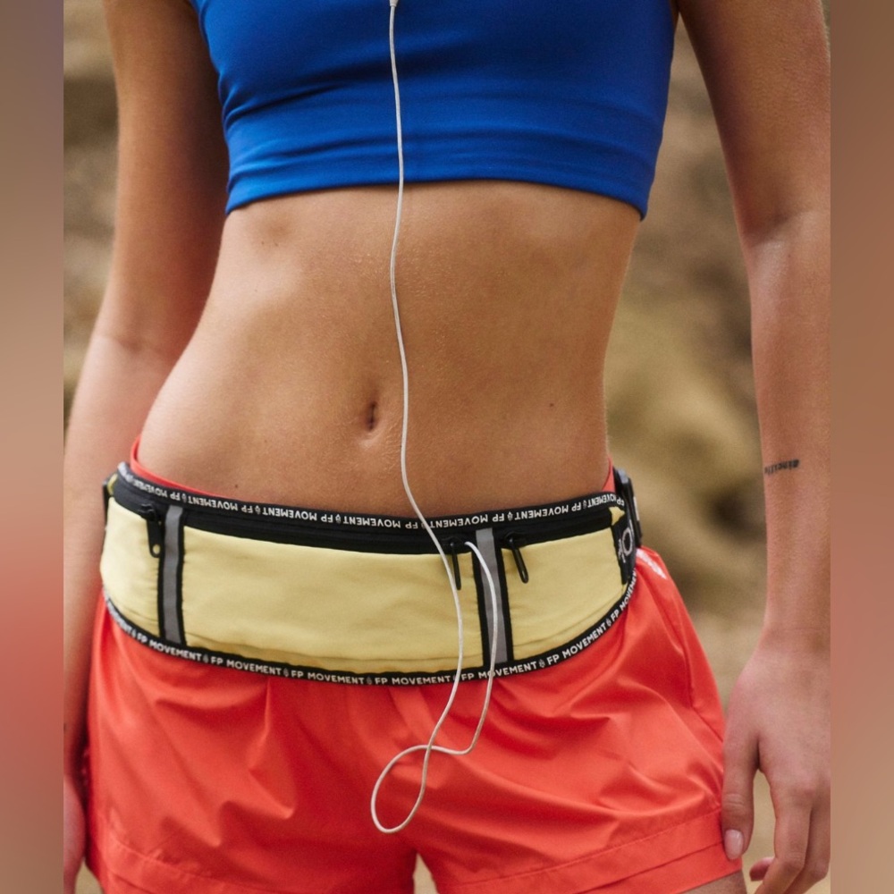 Free People Movement 3 Pocket Runner Bag - Sage Stone